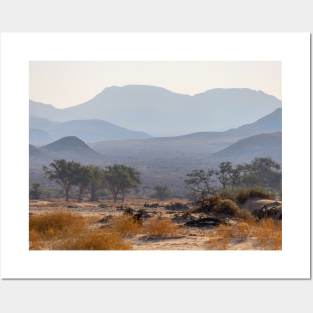 Namibia. Mountain Silhouettes. Posters and Art